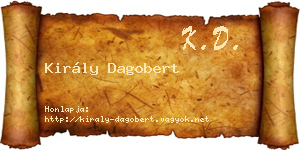 Király Dagobert névjegykártya